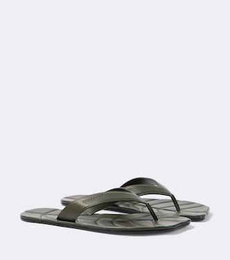 Leaf leather thong sandals | JW Anderson