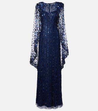 Caped embellished gown | Jenny Packham