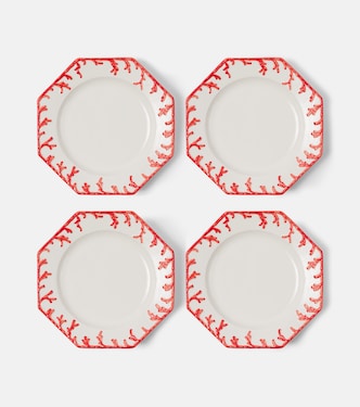 Set of 4 ceramic dinner plates | Les-Ottomans