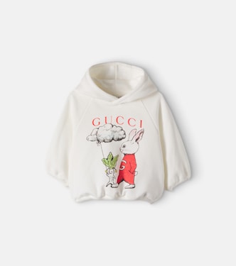 Bedruckter Baby Hoodie aus Baumwolle | Gucci Kids