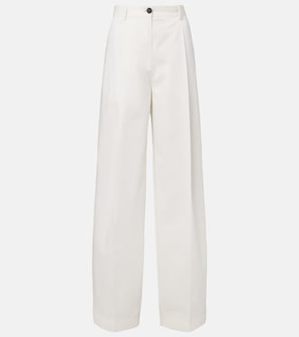 Pleated cotton wide-leg pants | Toteme