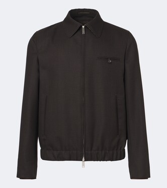 Virgin wool blouson jacket | Slowear