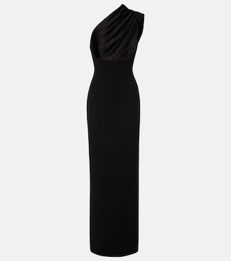 Robe Gracie asymétrique à finitions en satin | Solace London