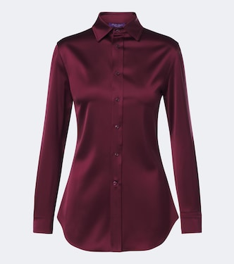 Cameron II satin shirt | Ralph Lauren Collection