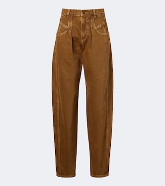 Lisha pleated barrel-leg jeans | Isabel Marant