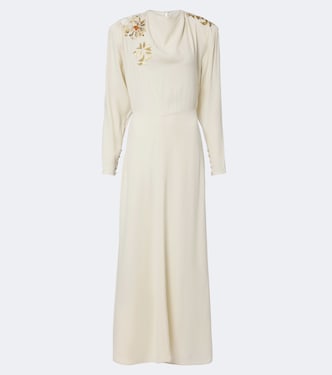 Verziertes Maxikleid Samsha aus Crêpe | Isabel Marant