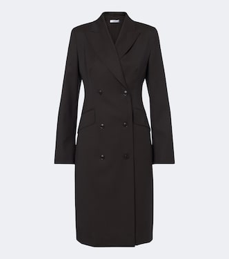 Double-breasted virgin wool blazer dress | Max Mara