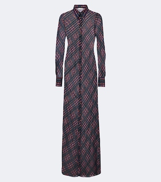 Hemdblusenkleid aus Lamé | Dries Van Noten