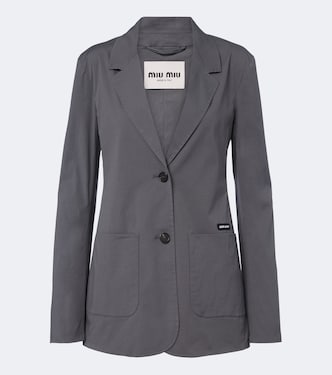 Cotton-blend poplin jacket | Miu Miu