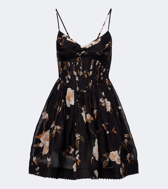 Minikleid Ascent aus Leinen und Seide | Zimmermann