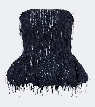 Peplum sequined top | Rotate
