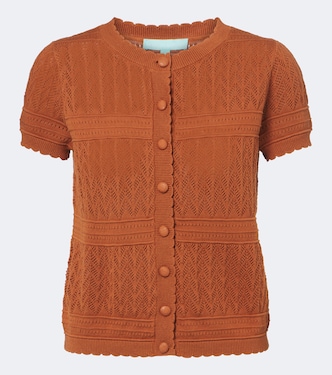 Polly pointelle cotton cardigan | Melissa Odabash