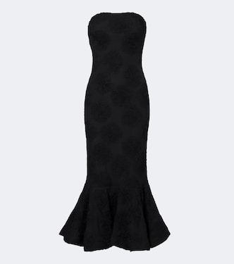 Embroidered floral mesh bustier dress | Rotate
