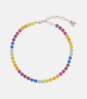 Fußkettchen mit Kristallen | Amina Muaddi