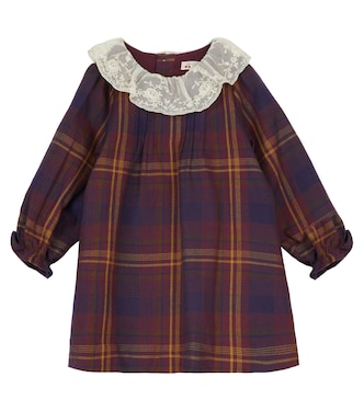 Baby Magnolia checked cotton dress | Bonpoint