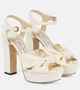 Sandali Heloise 120 in vernice con plateau | Jimmy Choo