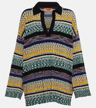 Mélange wool-blend polo shirt | Missoni