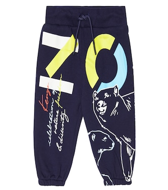 Baby logo cotton jersey sweatpants | Kenzo Kids