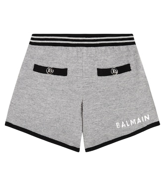 Logo wool shorts | Balmain Kids