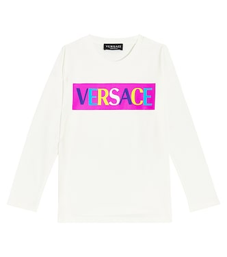 Printed cotton jersey T-shirt | Versace Kids