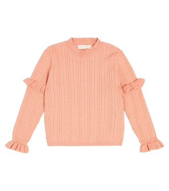 Jevo cable-knit cotton sweater | Louise Misha