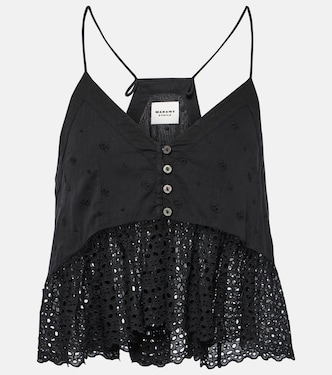 Sogane embroidered peplum top | Marant Etoile