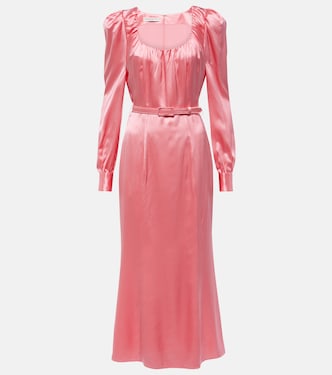 Silk satin midi dress | Alessandra Rich