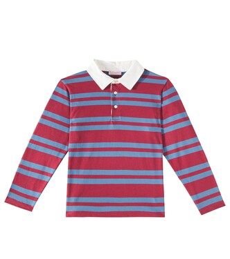 Tijo striped cotton jersey polo shirt | La Coqueta