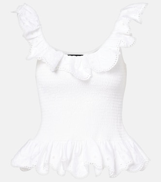 Ruffled cotton top | Susan Fang