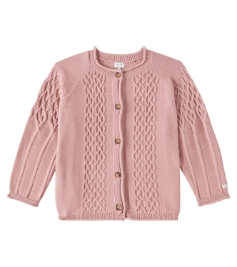Cleo cable-knit cotton cardigan | Donsje