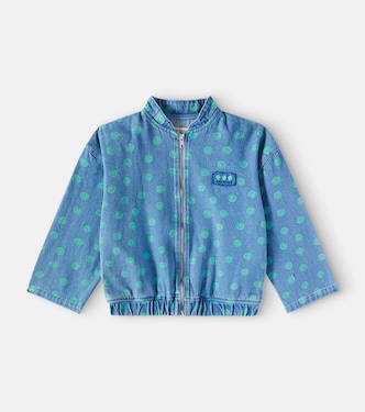 Veste bomber Smiley imprimée en jean | The New Society