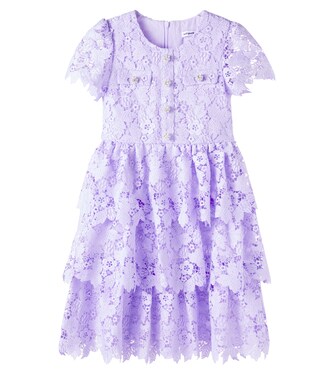 Embellished lace dress | Self-Portrait Kids