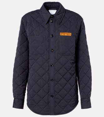 Quilted cotton-blend overshirt | Bottega Veneta