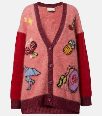 Court embroidered wool-blend cardigan | Alémais
