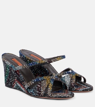Lucy Caperdoni sequined wedges | Missoni