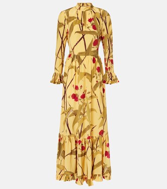 Visconti silk crêpe de chine maxi dress | La DoubleJ