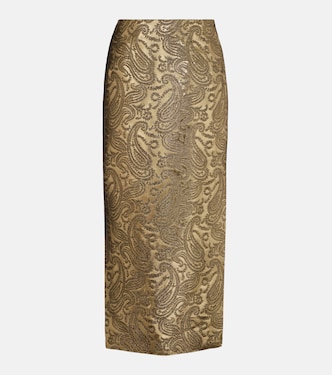 Paisley brocade midi skirt | Etro