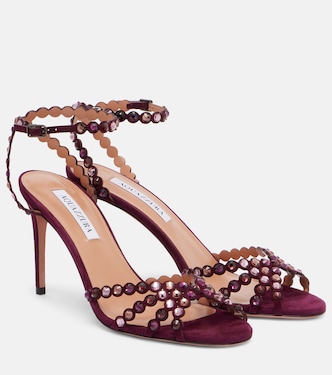 Tequila 85 embellished suede sandals | Aquazzura