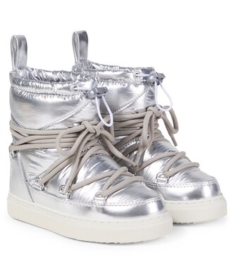 Metallic leather snow boots | Inuikii Kids