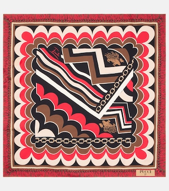 Printed silk twill scarf | Pucci
