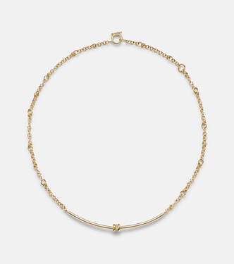 Collier Gravity Arc en or 18 ct et diamants | Spinelli Kilcollin