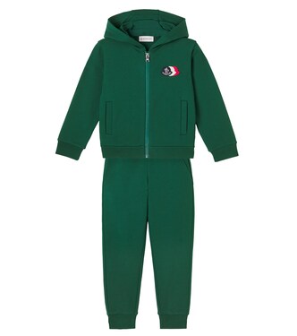Cotton fleece hoodie and sweatpants set | Moncler Enfant