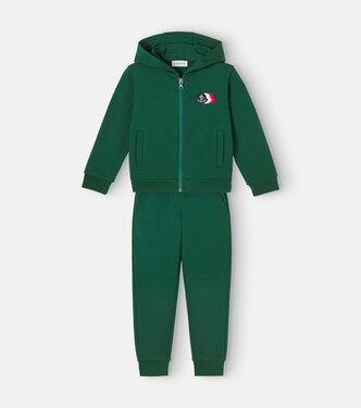 Cotton fleece hoodie and sweatpants set | Moncler Enfant