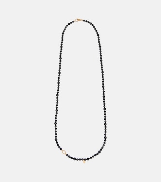 Inifinity beaded necklace with onyx | Toteme