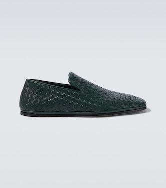 Palazzo Intrecciato leather loafers | Bottega Veneta