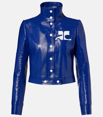 Reedition vinyl jacket | Courrèges