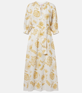 Anjana embroidered cotton-blend midi dress | Eres