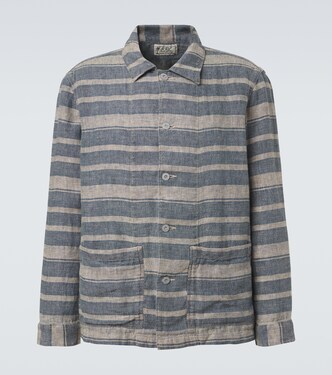 Striped linen overshirt | RRL