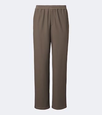 Waffle-knit straight pants | Giorgio Armani