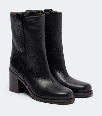 Monili 레더 앵클 부츠 | Brunello Cucinelli